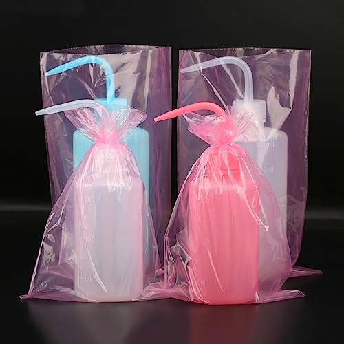 Pink Tattoo Wash Bottle Bags - Disposable Squeeze Bottle Sleeves, 500PCS MOSROAD