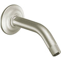 Shower Arm 8-Inch with Matching Flange - Brushed Nickel, Moen S122BN