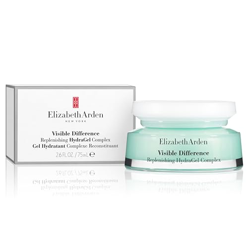 Elizabeth Arden Visible Difference Replenishing HydraGel Complex, Oil-Free Daily Face Moisturizer for Women, Prevents Moisture Loss, Dermatologist and Clinically Tested, 2.5 Oz