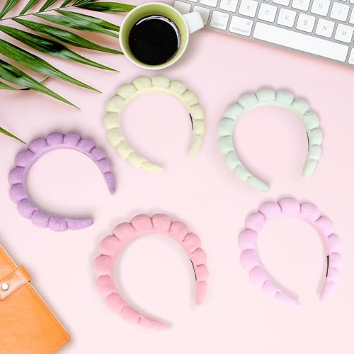 10 Pcs Terry Cloth Spa Headbands for Women Makeup & Skincare - Bulk Set