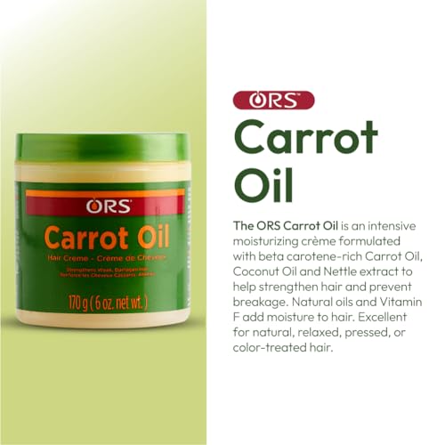 ORS Carrot Oil Hair Cream for Weak & Damage Hair 6 Ounces