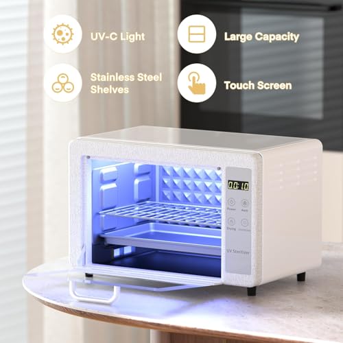Yofuly 10L Large Capacity Hot Air Nail Tool Dryer Cabinet - White
