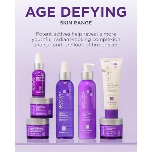 Andalou Naturals Age Defying Apricot Probiotic Cleansing Milk | Gentle Daily Hydrating Face Cleanser For Dry,Dehydrated Skin| With Fruit Stem Cell Complex | 6 fl oz,(Pack of 2)
