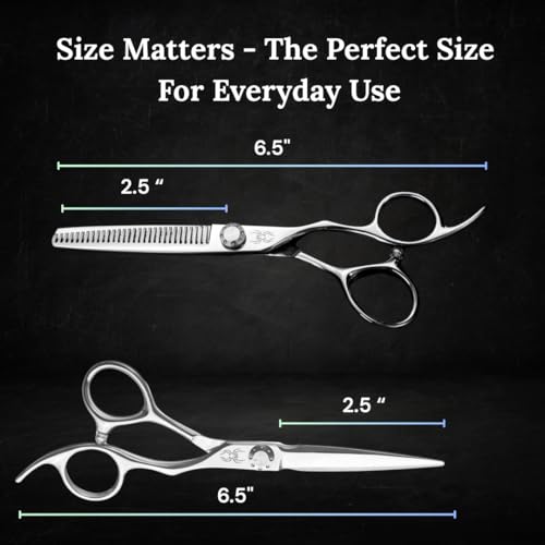 Professional Hair Cutting Shears & Thinning Scissors Kit 6" Japanese Steel