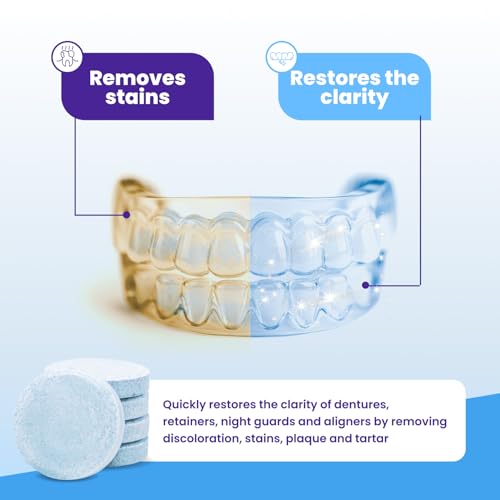 Retainer Brite Aligner & Dental Appliance Cleaning Tablets - 192 Count, Made in USA