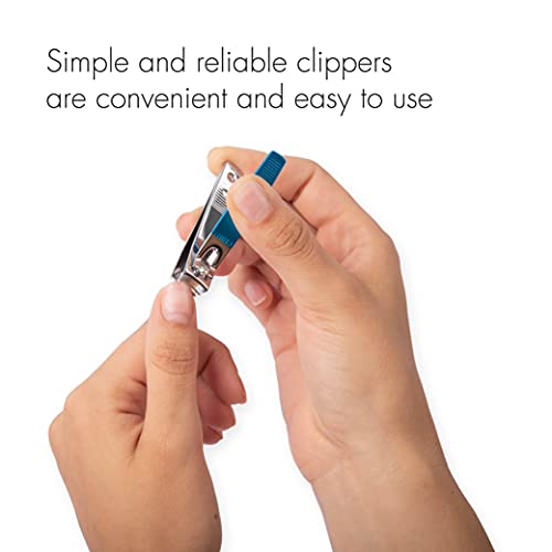 TRIM Azure Collection Clipper Set ? Precision-Ground Cutting Edges for Clean, Even Cuts ? Convenient and Easy to Use ? Perfect for at-Home Manicures and Pedicures ? Carbon Steel