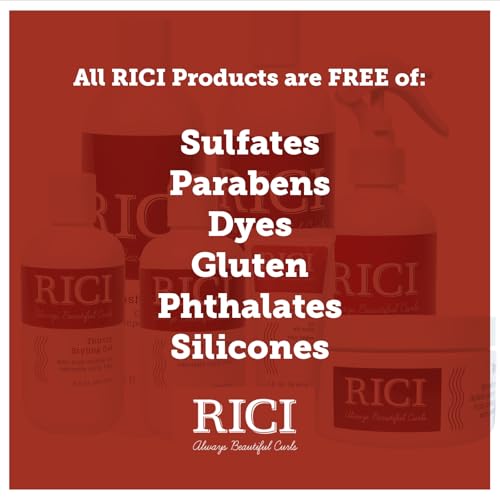 RICI 16oz Curly Hair Shampoo with Hydrating Formula - 32 Fl Oz Pack, Made in USA