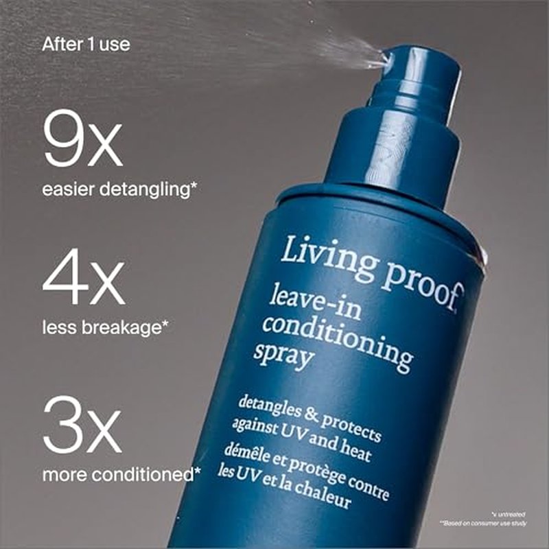 Living Proof Leave-In Conditioning Spray, Hair Strengthening Detangler Spray for Women with Heat Protection, For All Hair Types