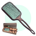 MINT Eco-Friendly Boar Bristle Paddle Hair Brush 133x83mm for Women