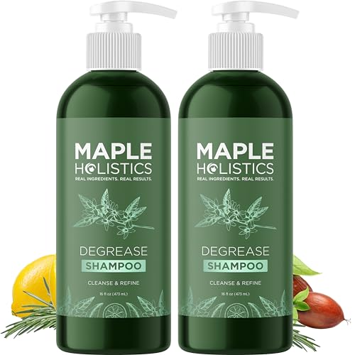 Citrus Clarifying Shampoo for Oily Hair & Scalp - Deep Clean & Build-Up Remover - 16 Fl Oz, Pack of 2