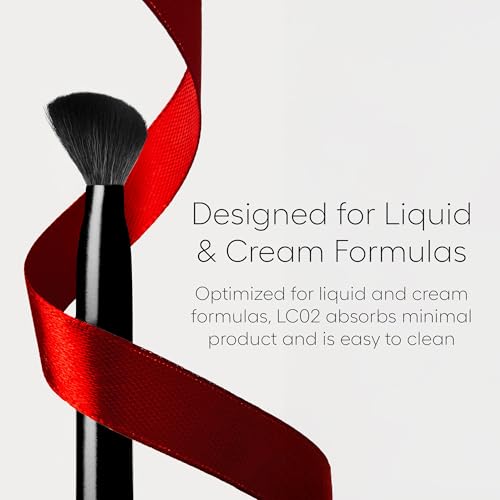 rephr LC 02 Complexion Brush, Synthetic Bristles, Liquid/Cream Contour & Bronzer Application