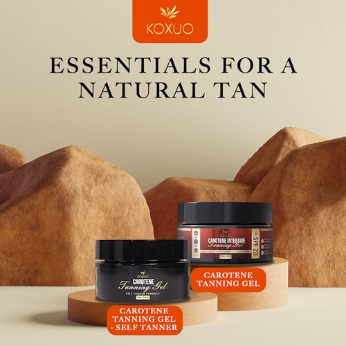 Carotene Tanning Gel ? Self Tanner for Indoor Tanning & Outdoor Tanning Gel ? Natura Looking Bronze Glow 100g / 3.53 fl oz
