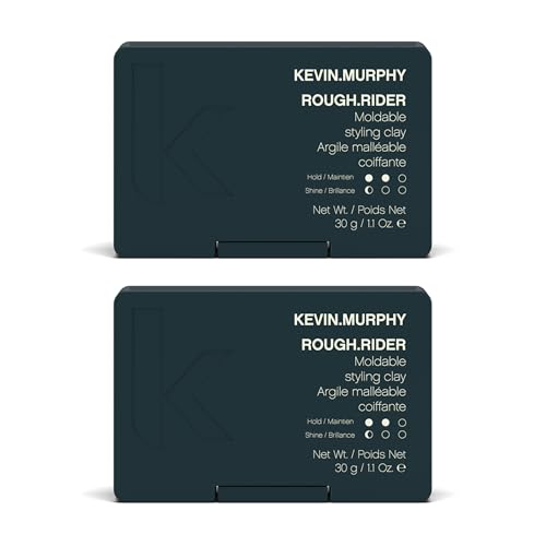 KEVIN.MURPHY ROUGH.RIDER Mouldable Hair Clay 1.1 oz Pack of 2 Strong Hold Matte Finish