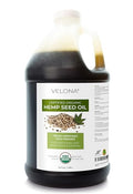 Organic Hemp Seed Oil - Cold Pressed Unrefined 64oz for Skin & Cooking