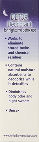 Herbalix Restoratives Nighttime Detox Deodorant – Aluminum & Impurity Purge, 2.5oz