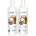 NOW Solutions, Liquid Coconut Oil, Light and Nourishing, Promotes Healthy-Looking Skin and Hair, 16-Ounce (Pack of 2)