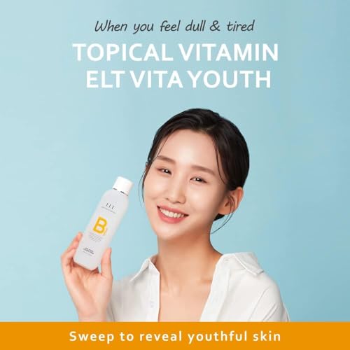 ELT Korean Green Tea Vitamin Toner (200ml / 6.76 fl.oz.) Facial Toner with Niacinamide 2%, Hyaluronic Acid, Centella Asiatica Extract, Hydrating, Purifying, Korean Facewash, Korean Skincare