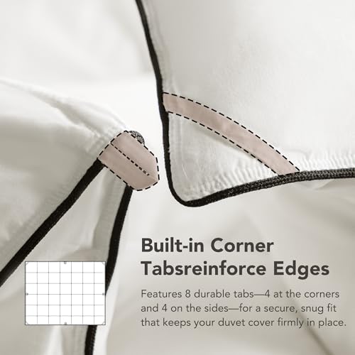White All Season Goose Down Fiber Comforter King Size 106x90 - Ethical Luxury