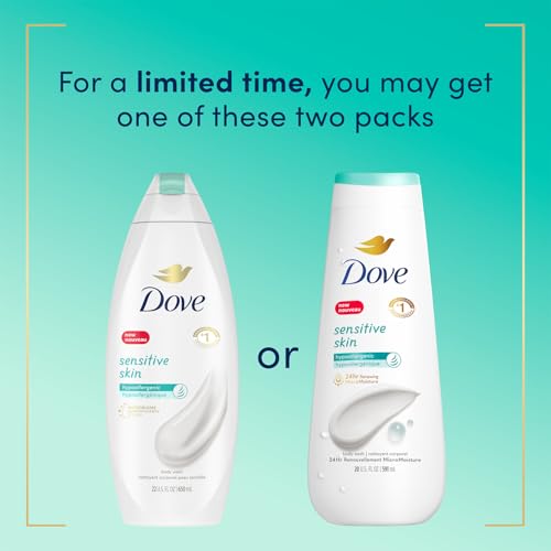 Dove 2-in-1 Dandruff Shampoo & Conditioner with Pyrithione Zinc, Calming Relief & Body Wash Set