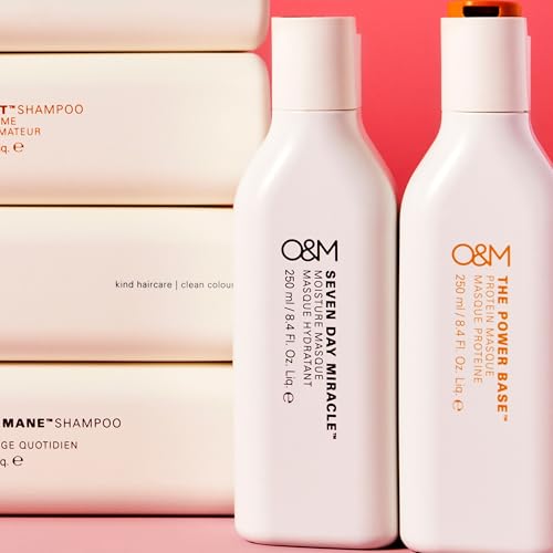 O&M Seven Day Miracle Moisture Hair Masque - 8.4 Fl Oz, Hydrating Treatment for Dry & Damaged Hair, Australian Extracts, Vegan & Cruelty-Free