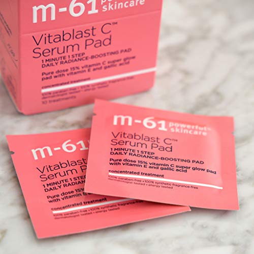 Vitamin C Brightening Serum Pad - 30 Treatments, Anti-Aging & Skin Tone