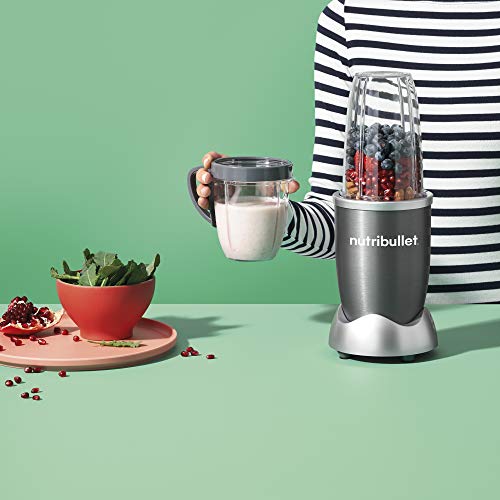 High-Speed Personal Blender 600W NutriBullet 8-Piece Smoothie Maker - Grey