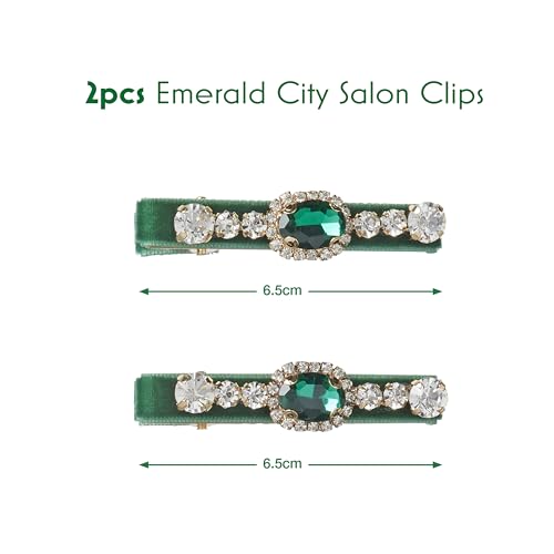 Wicked Emerald City Rhinestone Salon Clips - hair clips - hair clips for women - gifts for her - hair accessories -Scunci by Conair - 2PK