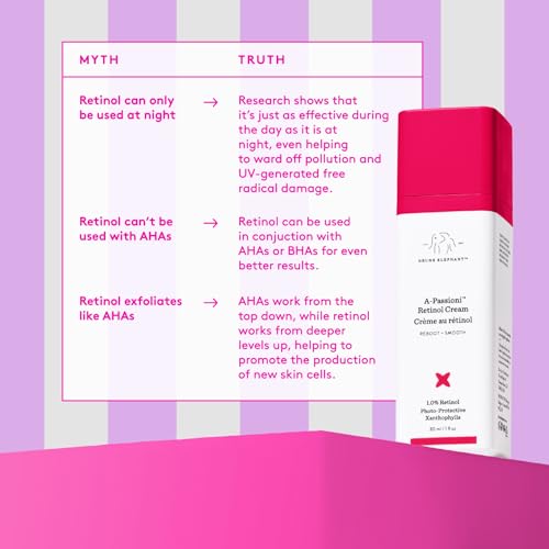 Retinol Face Cream with 1% Vegan Retinol & Superfoods - Anti-Aging, Hydrating Skincare