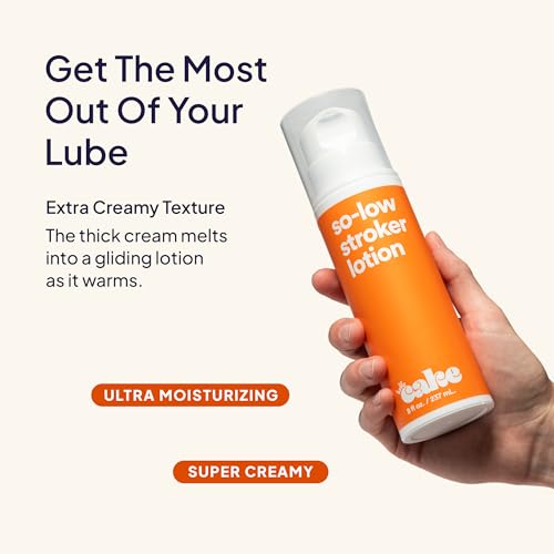 Hello Cake So-Low Stroker Lotion - 8 Fl Oz Solo Pack, Moisturizing Lubricant