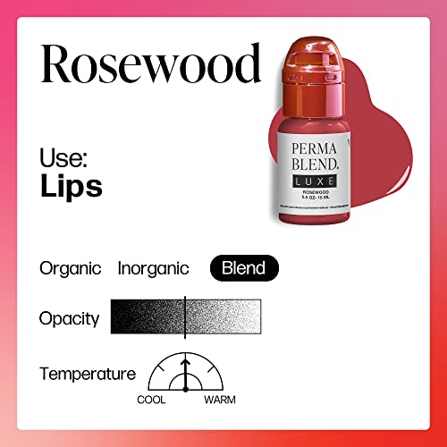 Lip Pigment Ink for Microblading and Permanent Lip Makeup - Rosewood 0.5 oz