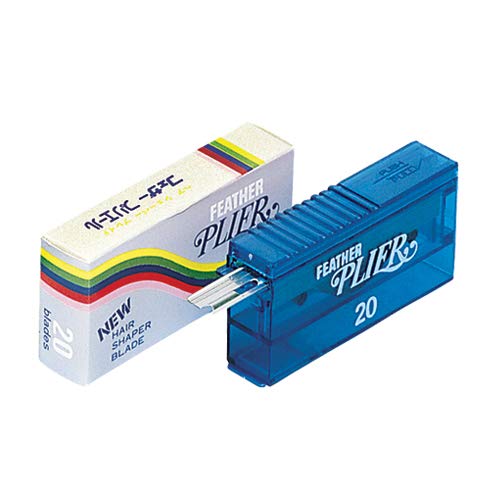 40 Pack Hair Razor Blades for Hair Cutting - Straight Razor Refills for Men & Barbers - Fits Plier Haircutters - Japanese Made