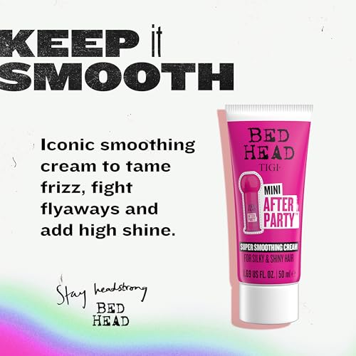 Bed Head by TIGI After Party Super Travel Size Mini Smoothing Cream ? Anti Frizz hair styling product with humidity protection for frizzy, dull or coarse hair, 1.69 fl oz