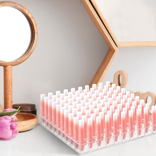 Mumufy 100 Slot Clear Acrylic Lipstick & Makeup Organizer Display