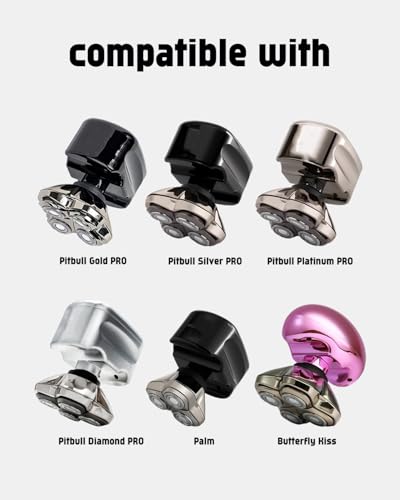 16 Pack Replacement Blades for Skull Shaver Pitbull Silver & Gold PRO - Compatible with Series