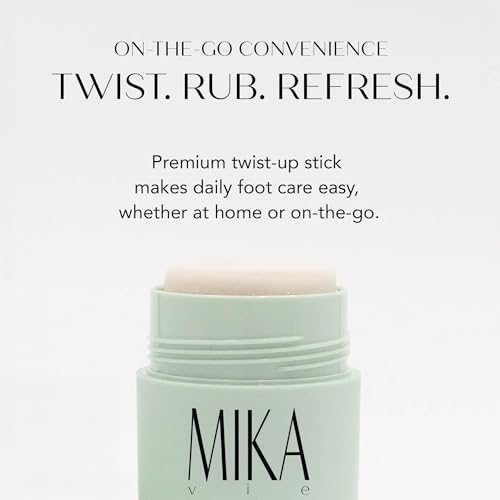 Urea Foot Balm Stick for Cracked Heel Treatment - 2.5oz Cracked Heel Balm Stick & Foot Moisturizer for Dry Cracked Feet - Softens & Exfoliates Skin - Paraben & Phthalate Free