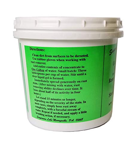 Singerman Laboratories Rust Remover Gel for Concrete - Pack of 3 (128 oz each)