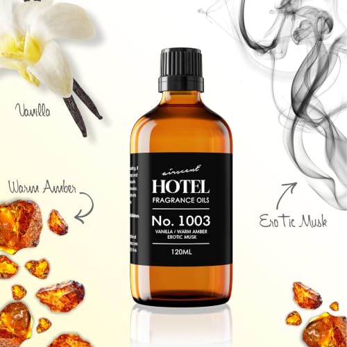 AirScent Hotel Diffuser Oil 16.9 Fl Oz No. 1003 Vanilla Warm Amber Musk