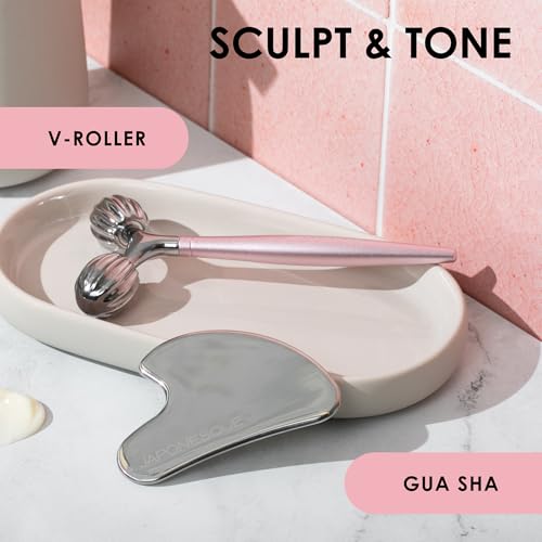 Facial Contouring V Roller & Gua Sha Tool for Lymphatic Drainage and Skin Rejuvenation