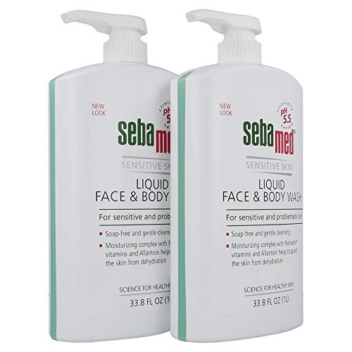 Sensitive Skin Liquid Body and Face Wash - 33.8 oz Bottle, Pack of 2