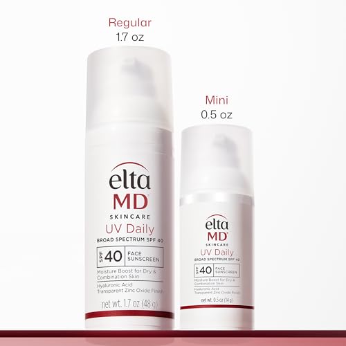 EltaMD UV Daily SPF 40 Untinted Face Sunscreen Moisturizer 0.5 Fl Oz