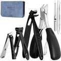 Heavy Duty Angled Nail Clippers Set for Thick Nails - 7 Pieces