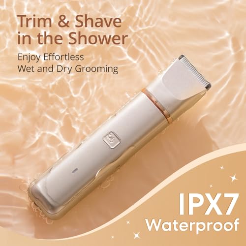 Women’s Waterproof 2-in-1 Bikini Trimmer & Shaver Set - Portable Body Grooming Kit