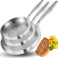 8-10-12 Inch Frying Pan Set - Tri-Ply Stainless Steel Skillets - Variations
