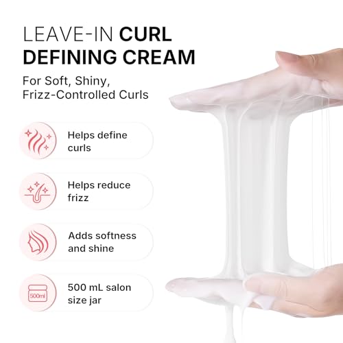 Karseell Curl Defining Cream 16.9 oz – Leave-In Styling for All Curl Types