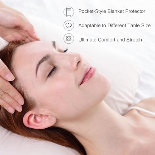 Massage Table Cover Set, Microfiber Material, Pocket-Style Blanket Protector, Fitted Sheet, Face Rest Cover (Grey)