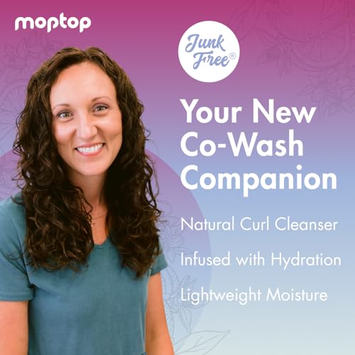 MopTop Cowash Cleansing Conditioner – 8oz, Citrus Medley for Curly Hair | Sulfate & Paraben Free