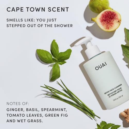OUAI Detox Facial Cleanser with Glycolic Acid - 7.8 Fl Oz - Deep Cleansing & Hydrating Skin Care