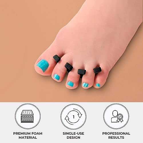 ForPro Sole Toe Separator Black Pack of 576 - Luxurious Foam Pedicure Spacers