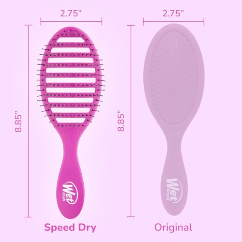 Wet Brush Speed Dry Detangling Hair Brush - Pink & Purple 2 Pack