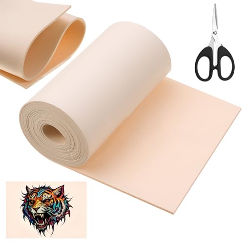 Complexion 148x6.3 Inch Roll-Up Tattoo Practice Skin with Scissors - Double-Sided Silicone